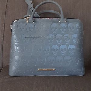 Betsey Johnson Charcoal Skull Bag